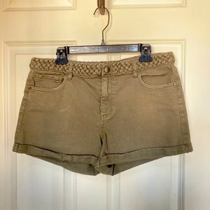 Tinsel Olive Green Shorts 31